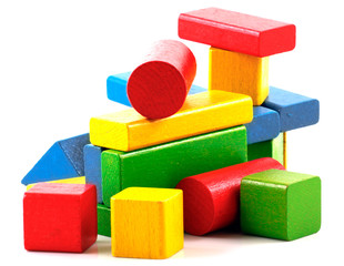 Wooden building blocks