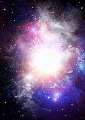 Stars of a planet and galaxy in a free space