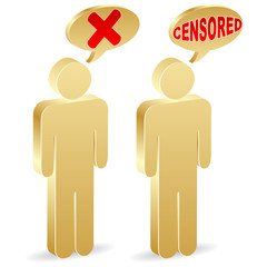 censored people