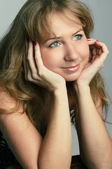 Fototapeta premium The thoughtful girl