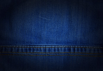 Stitched denim