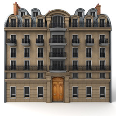 Obraz premium French building rendering