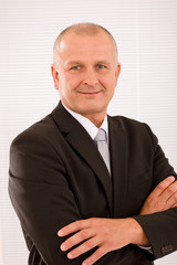 Executive mature businessman professional suit