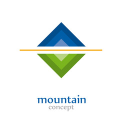 Abstract Logo  Mountain # Vector
