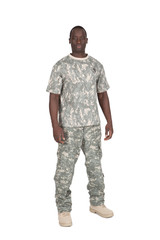 militaire américain de côté