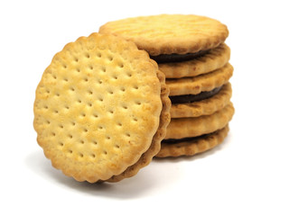 sandwich biscuits with chocolate filling