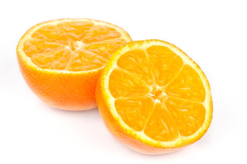 Clementine on white background