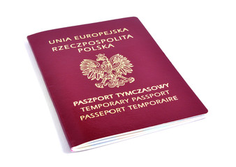 Polish temporary pasport
