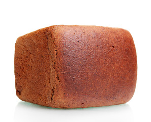 delicious ​​rye bread isolated on white