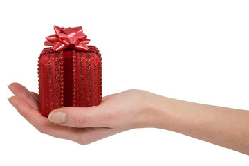 hand with gift