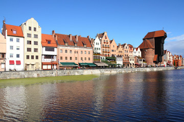 Obraz premium Gdansk cityscape of old town