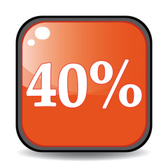 40 PERCENT ICON