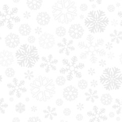 Snowflake christmas and new year seamless pattern