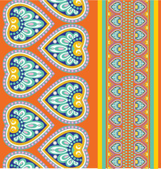 Seamless pattern with ethno motives