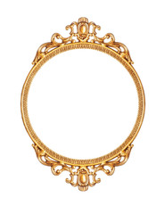 Golden antique frame