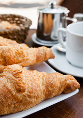 coffee and croissants