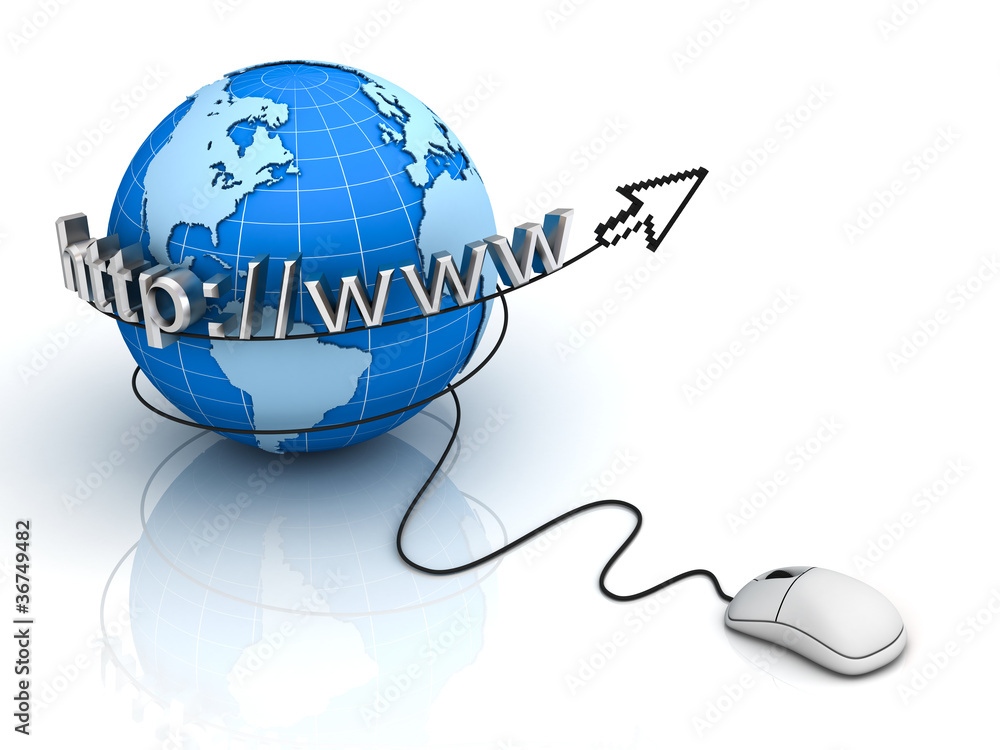 Poster internet world wide web concept