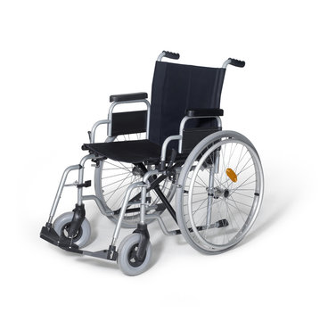 wheelchair in white back