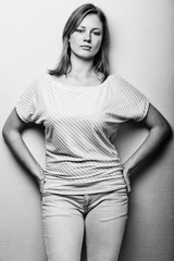 Fashion photo of young sensual woman