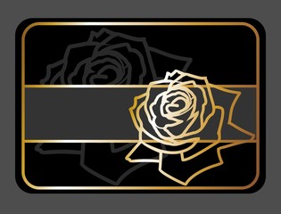 elegant floral gift card