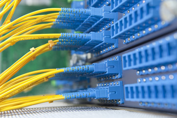 communication and internet network server room