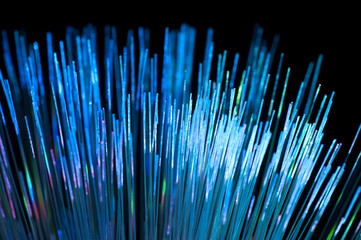 Abstract Internet technology fiber optic background .