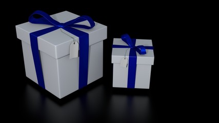 blue ribbon giftbox