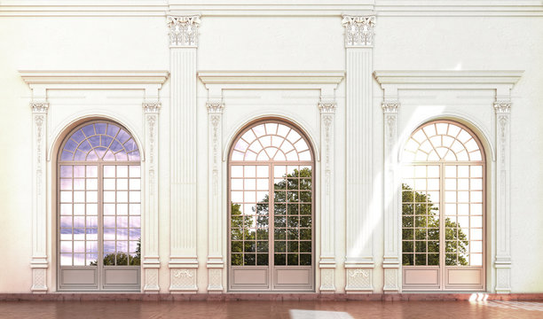 Barocke Fensterfront
