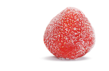 The frozen strawberry