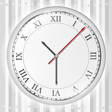 Vector Gray Wall Clock