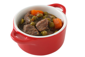 beef stew in small bowl