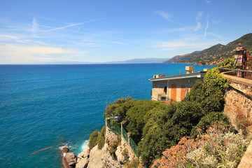 Fototapeta na wymiar Ligurian sea.