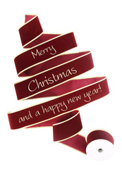 Christmas ribbon tree