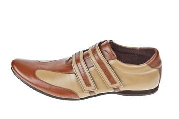 Male shoes isolated on the white background