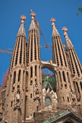 La Sagrada Familia - the impressive cathedral designed by Gaudi