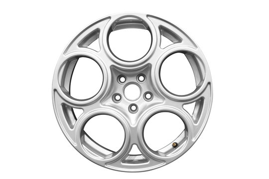 car aluminum wheel isolated