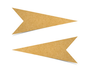 arrow recycled paper craft for make note stick