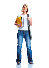 Naklejka premium Student girl.