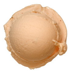 Eiskugel Pfirsich-Maracuja-Eis