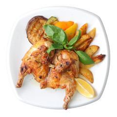 grilled chicken with vegetables