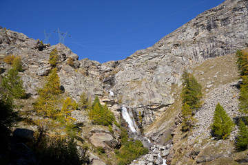 mountain landscape with pylons