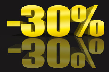 -30% 3D gold