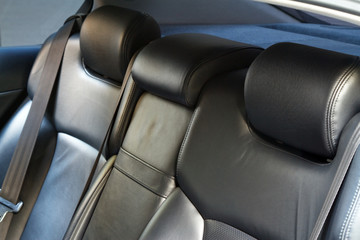 Leather back car seats