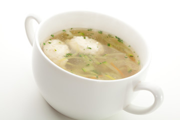 Vegetables Soup with Chicken