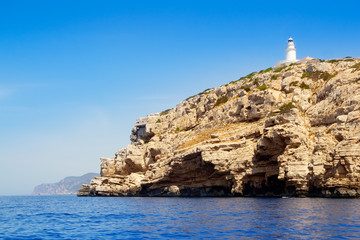 Ibiza Sa Conillera Conejera island lighthouse
