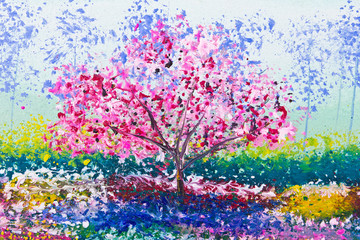 Fototapeta na wymiar painting of tree
