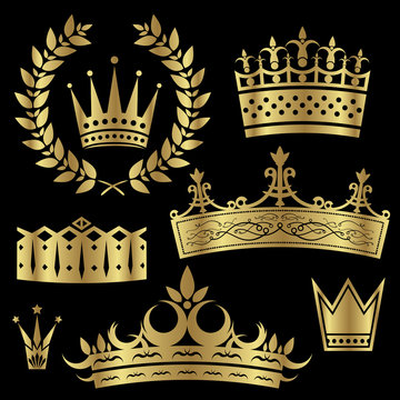 Gold Crowns Set
