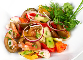Vegetable salad with tomatoes