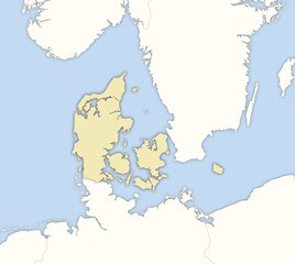 Map of Danmark
