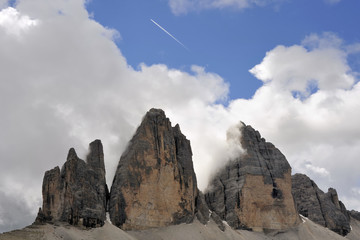 Fototapeta premium Tre Cime di Lavaredo in Italian Dolomites.